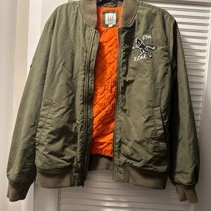 Green Gap Bomber Jacket